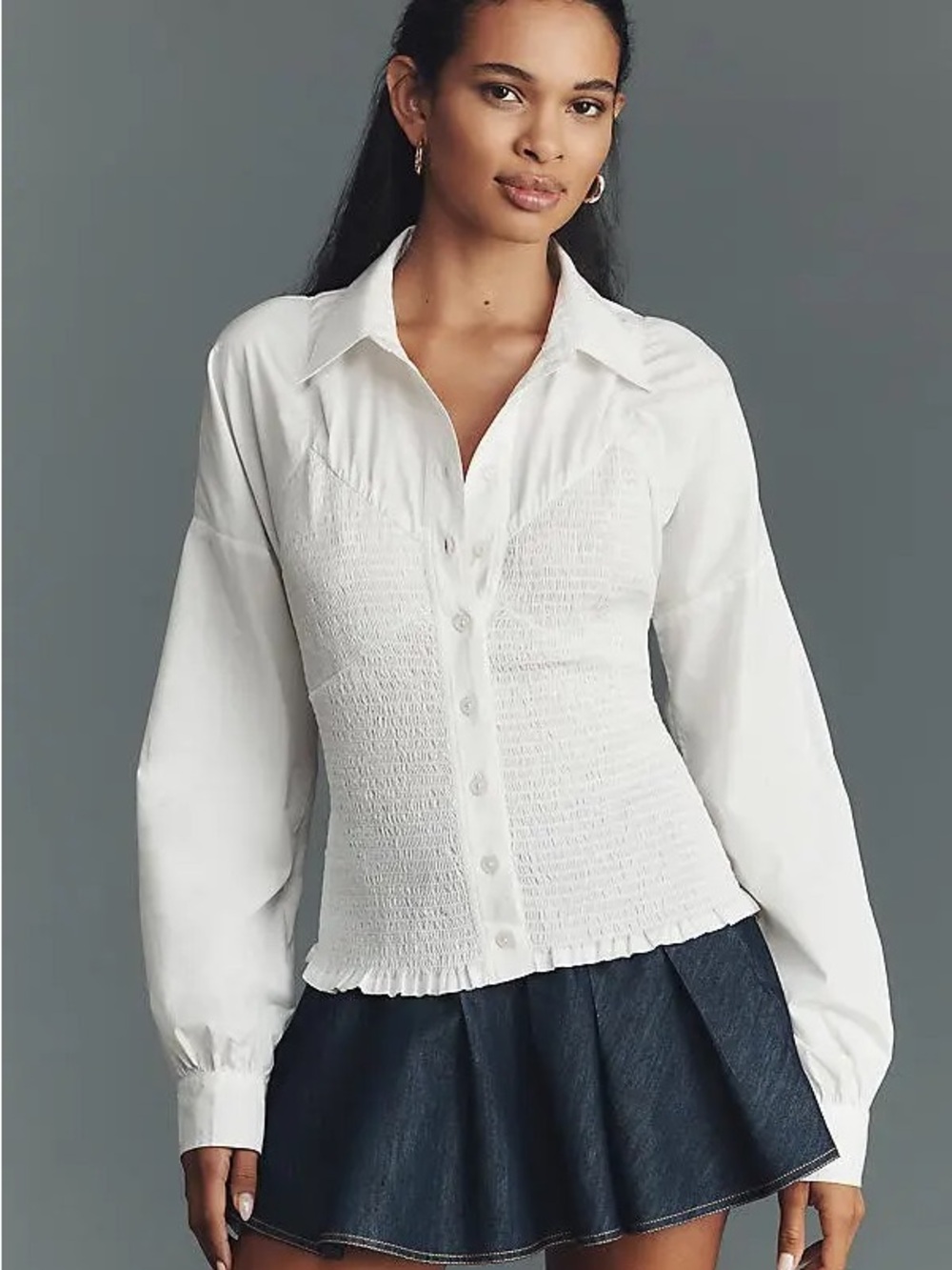 Anthropology Maeve Smocked Corset
Buttondown Shirt